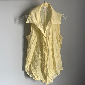 Morrissey Y? Ladies Yellow Sleeveless Top
